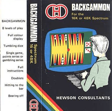 Backgammon box art for ZX Spectrum